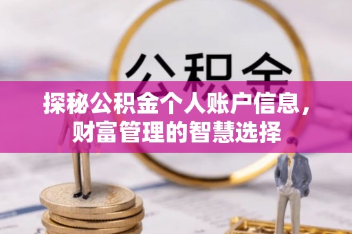 通渭探秘公积金个人账户信息，财富管理的智慧选择